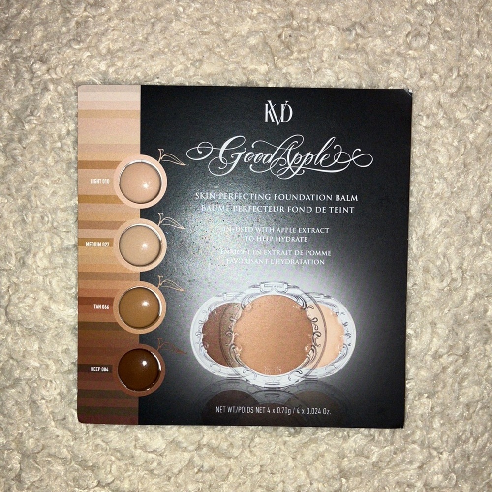 Free with any purchase KVD good apple foundation samples